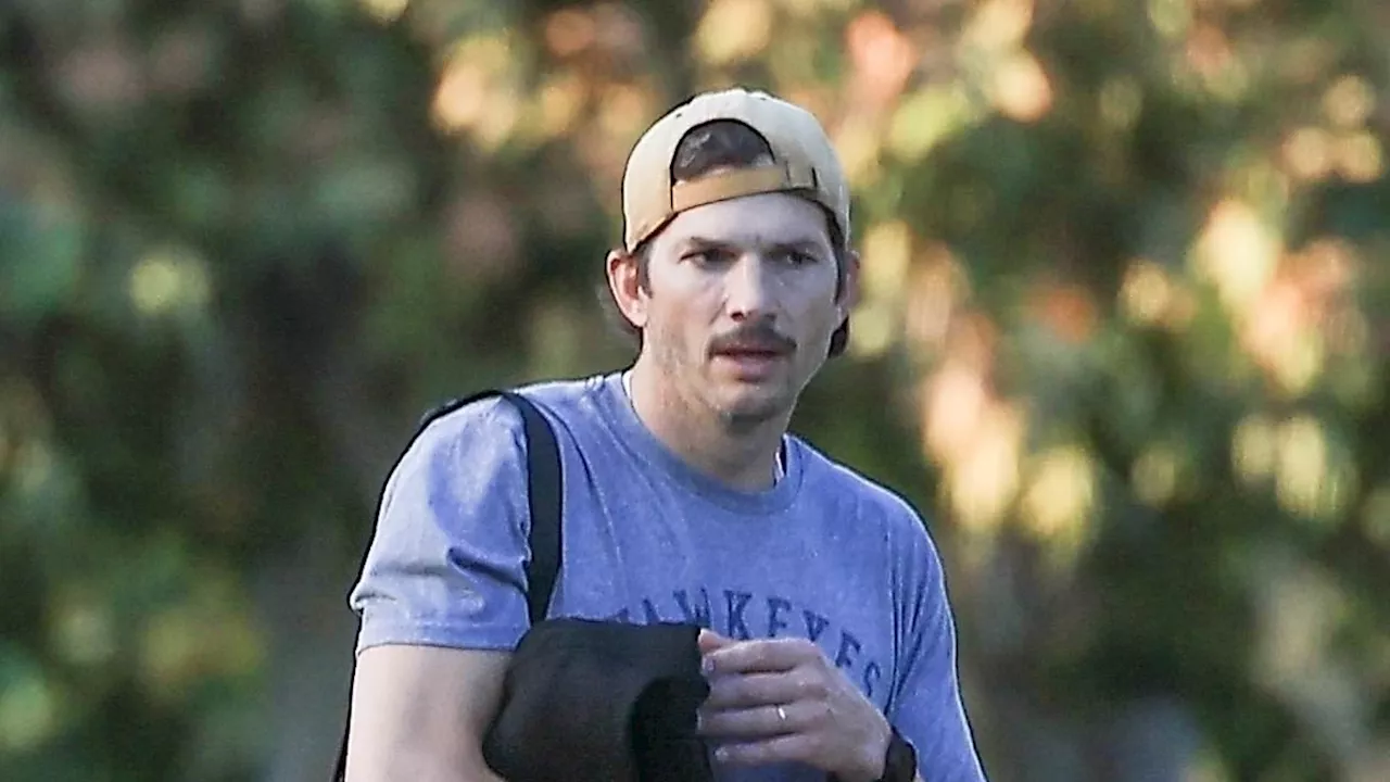 Ashton Kutcher and wife Mila Kunis take their kids on separate outings in Los Angeles after...