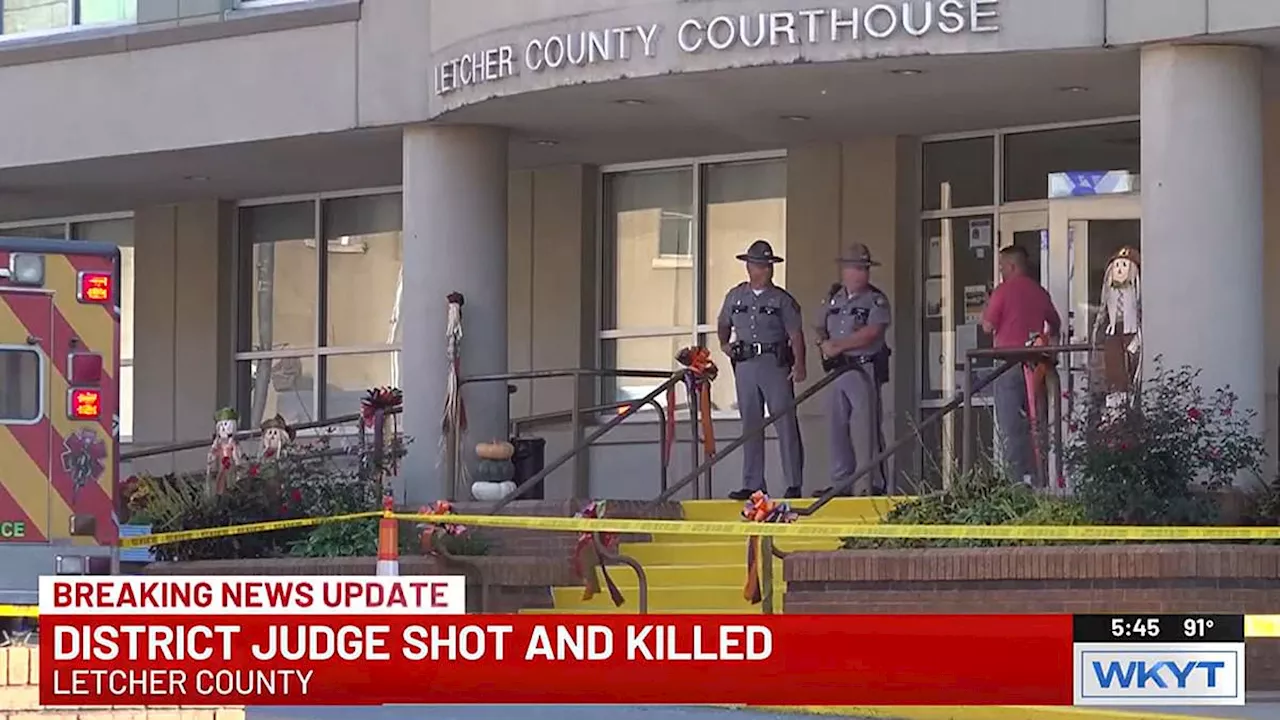 Kentucky sheriff accused of fatally shooting judge Kevin Mullins in his chambers at Letcher County...