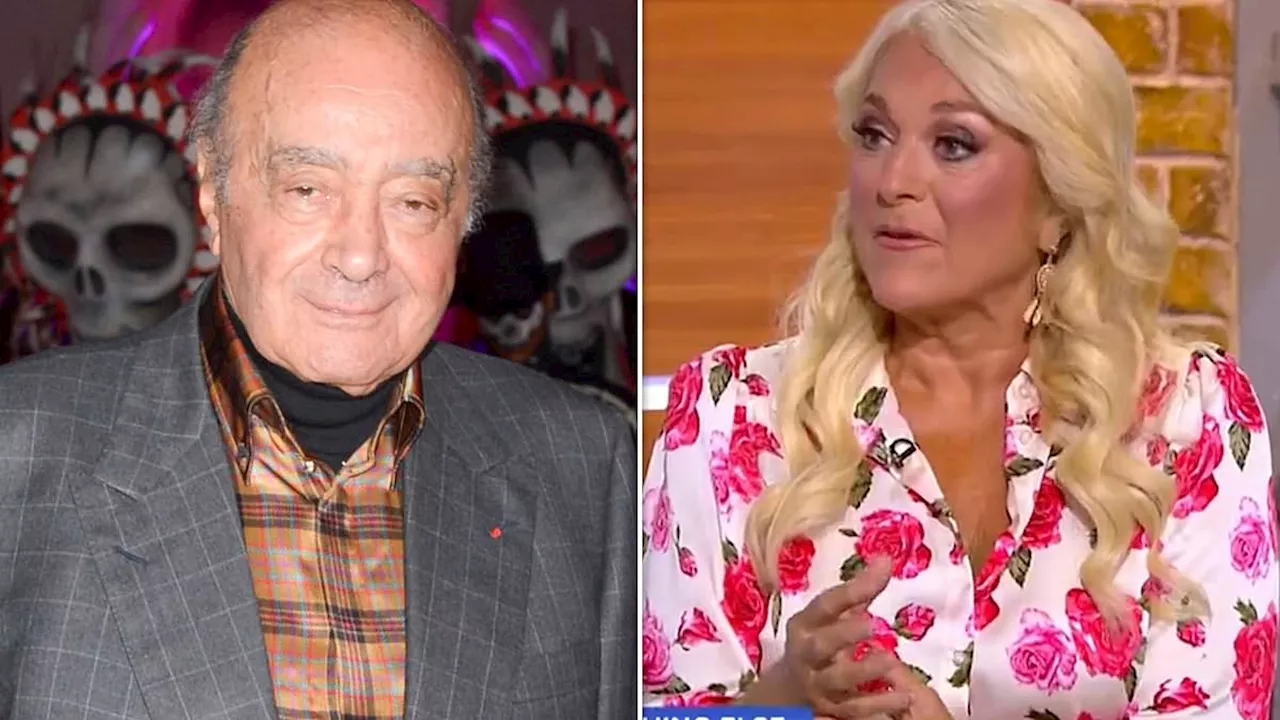 Vanessa Feltz says Mohamed Al Fayed came on 'hot and heavy' to her