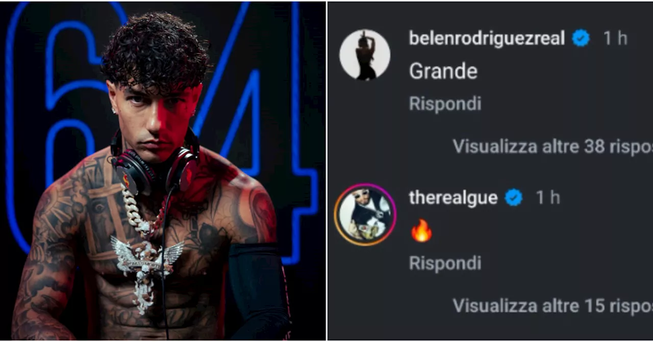 Belen Rodriguez e Gue Pequeno supportano Tony Effe dopo l'attacco a Fedez