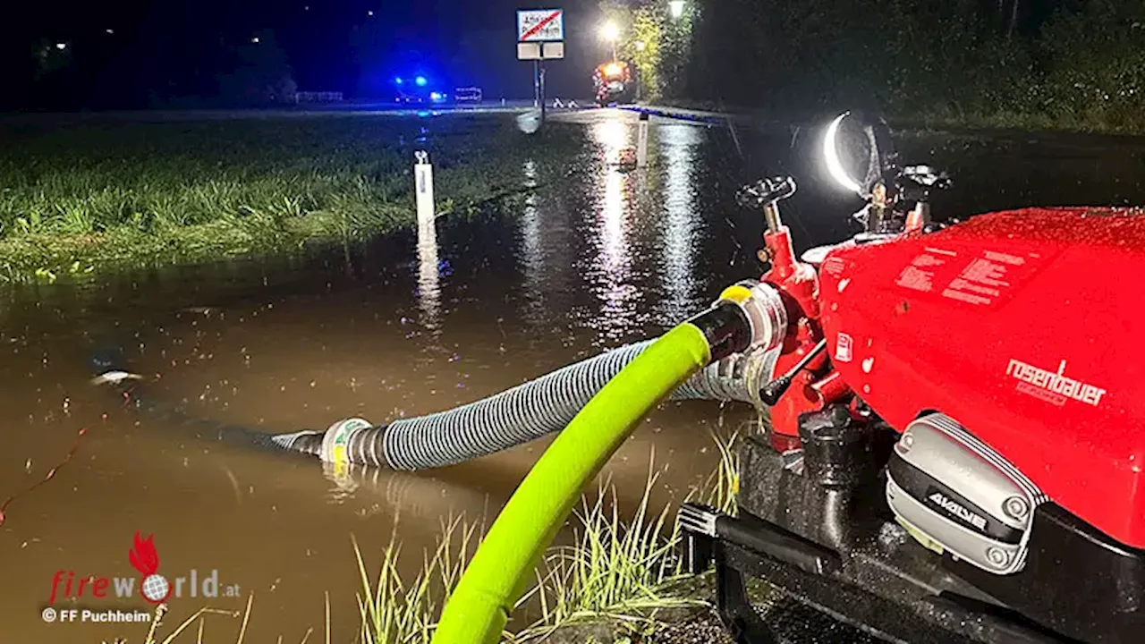 Oö: Einsatzmarathon für die Freiwillige Feuerwehr Puchheim → 86 Einsätze in einer Woche