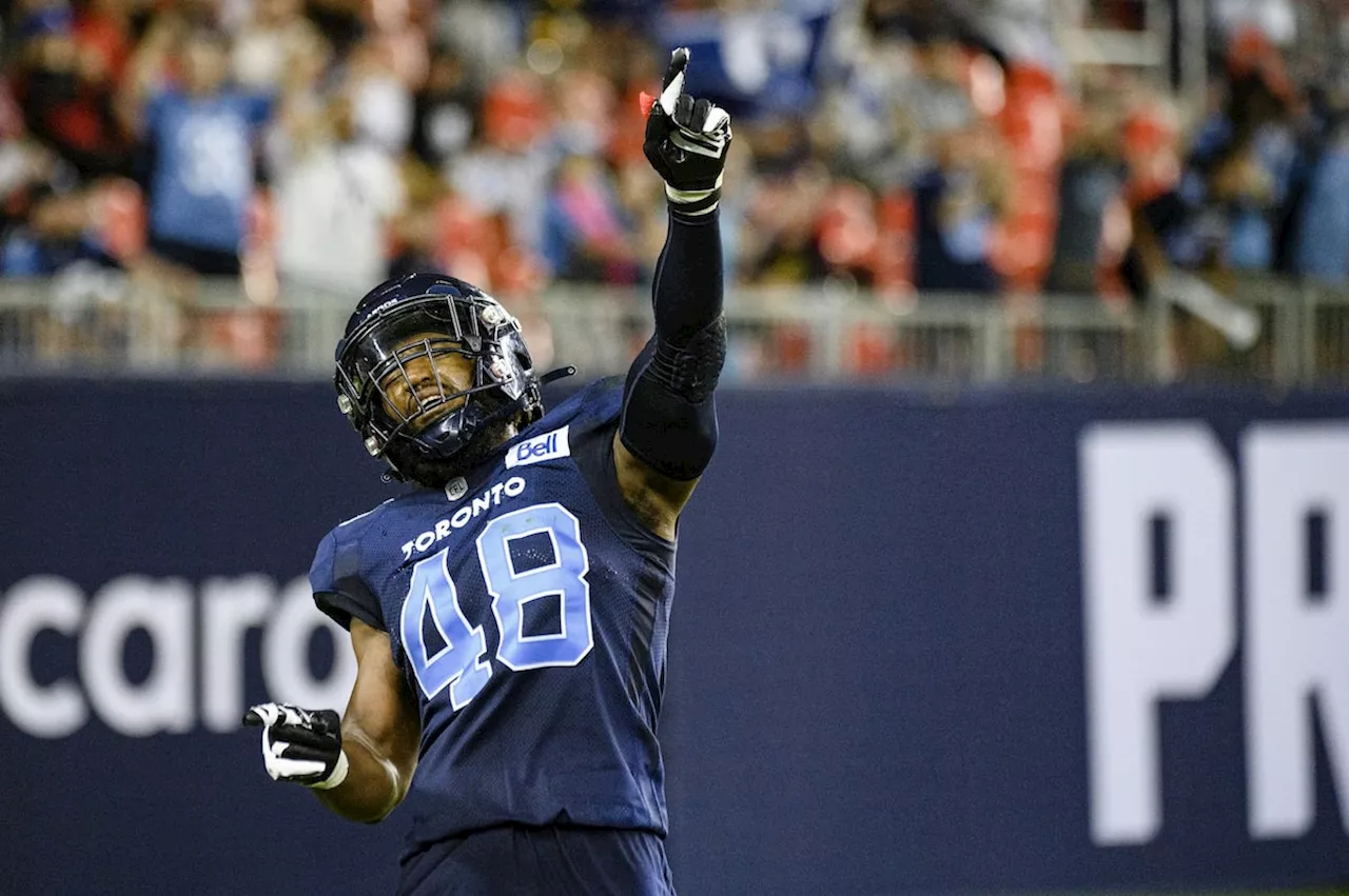 Veteran linebacker Wynton McManis returns to Argos defence to face Ticats