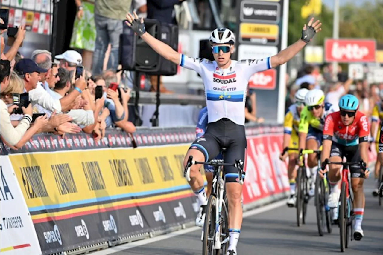 Meteen raak in de Europese trui: Tim Merlier sprint naar winst in het Kampioenschap van Vlaanderen