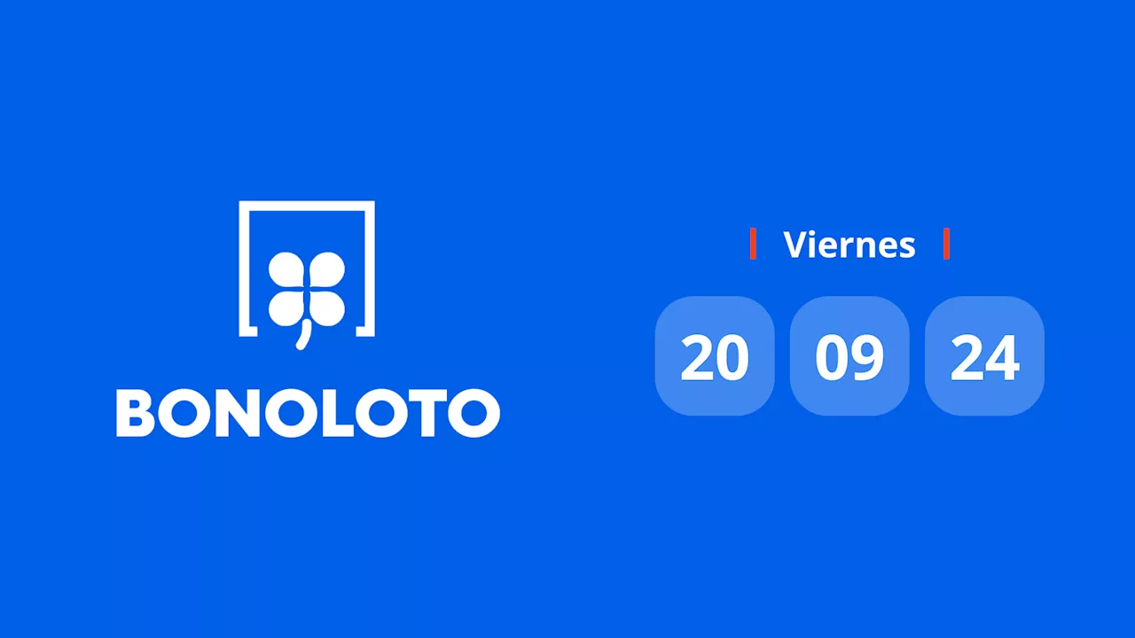 Resultado Bonoloto: comprobar número hoy viernes 20 de septiembre de 2024
