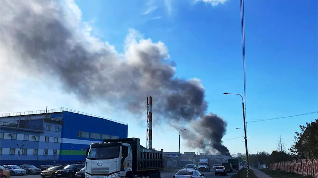 Пожар в производственном здании в Подольске. Главное