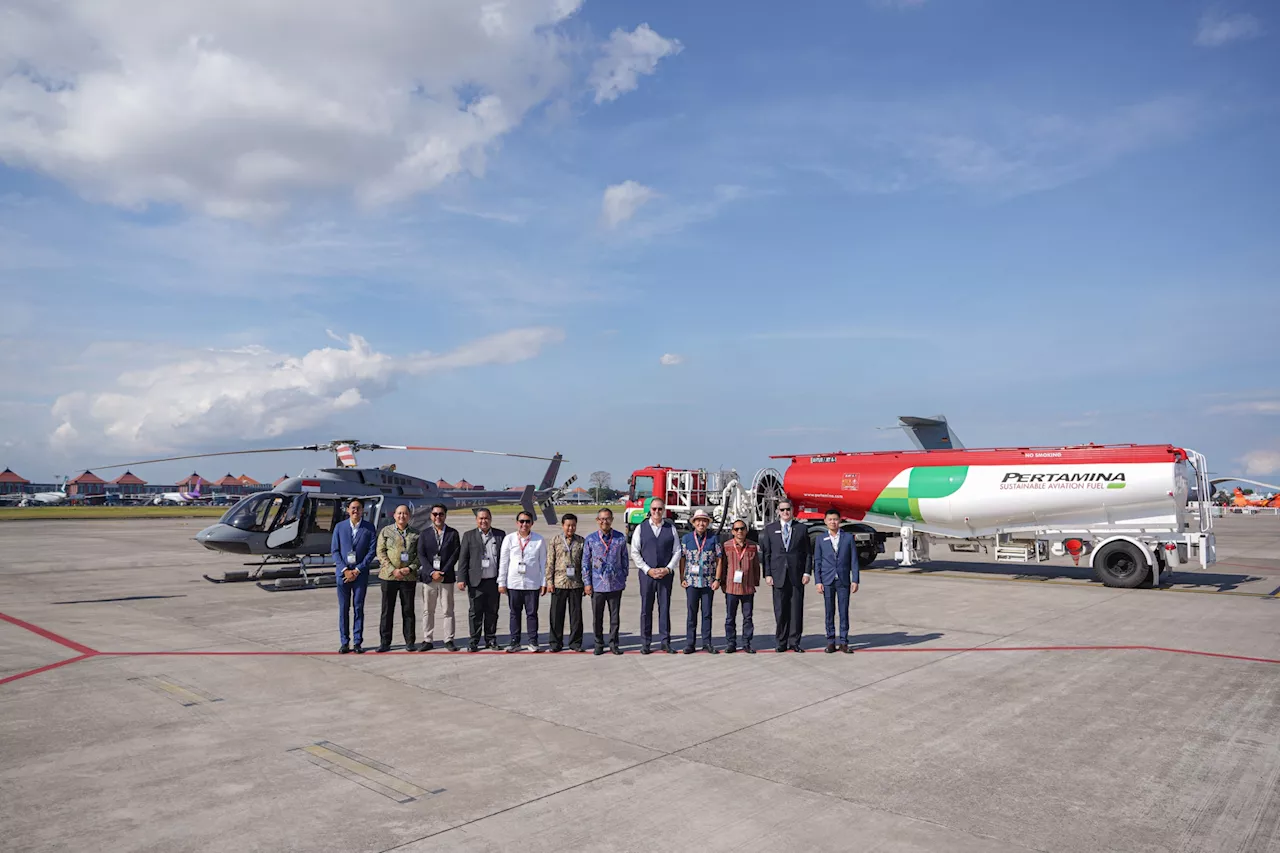 Helikopter Bell 407 Di Indonesia Pertama Gunakan Sustainable Aviation Fuel (SAF)