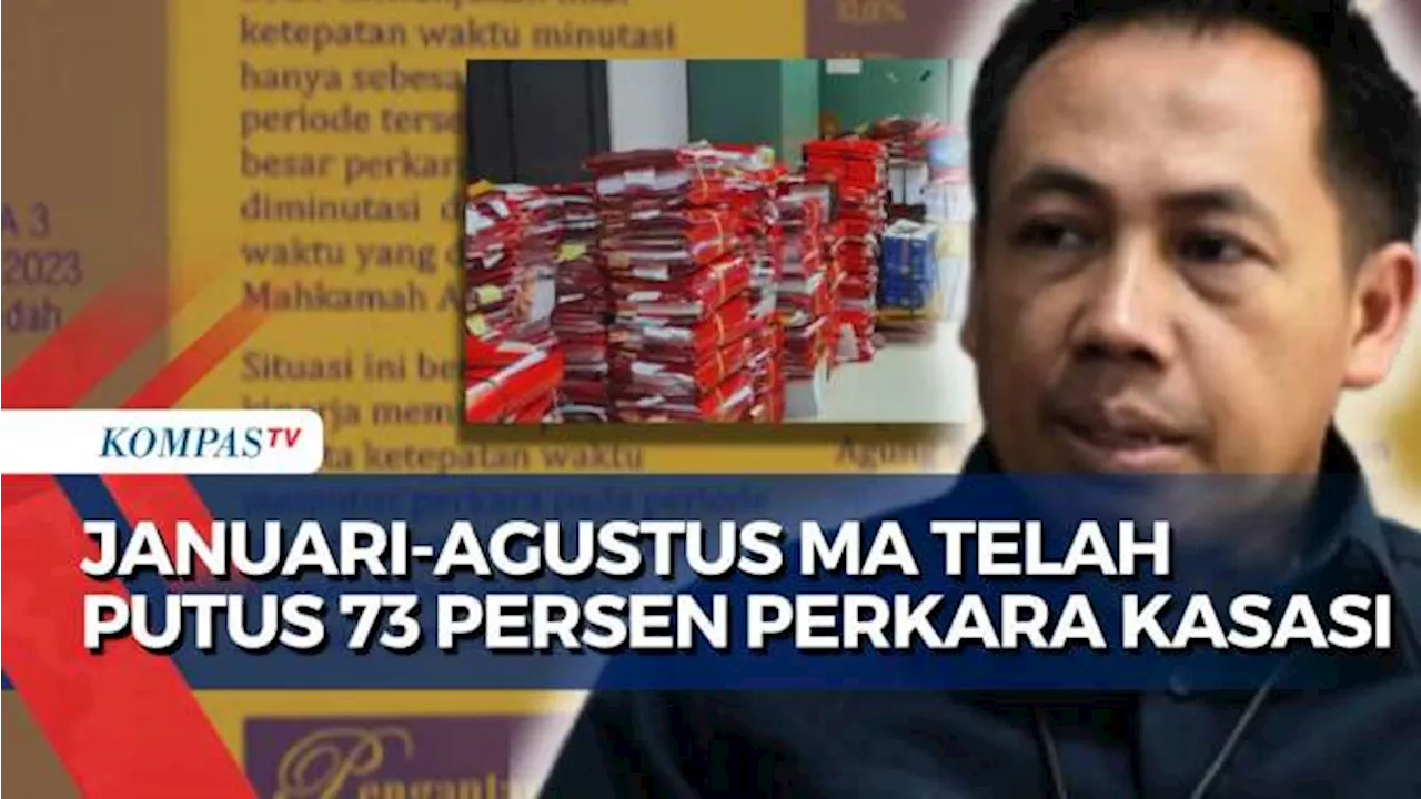 Mahkamah Agung Berhasil Putus Perkara Kasasi 73 Persen Periode Januari-Agustus 2024