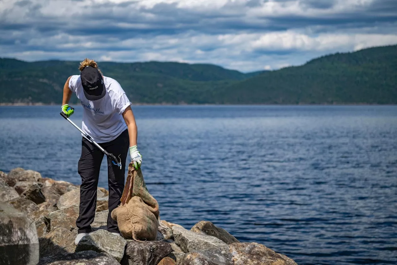 Traquer le plastique dans un des joyaux protégés de l'Est du Canada