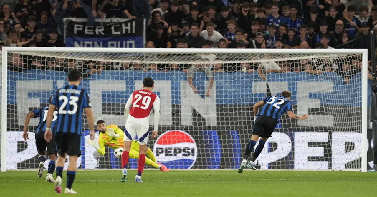 Champions League, Retegui, che errore: pari che va stretto all&#039;Atalanta con l&#039;Arsenal