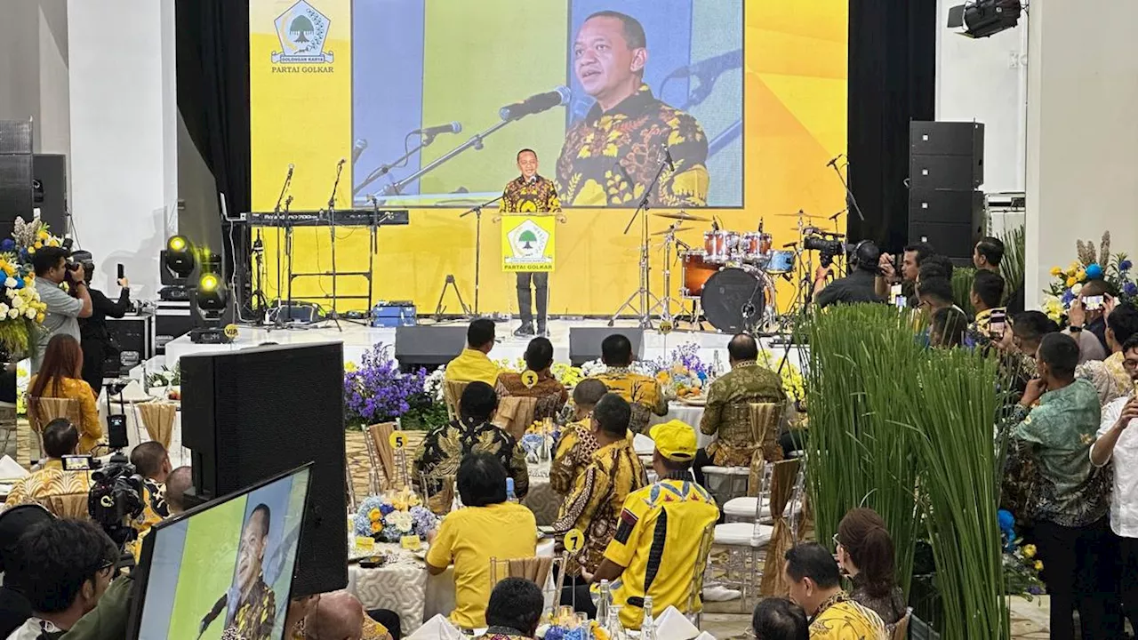 Kumpul Bareng Anggota Terpilih DPR Golkar, Bahlil Minta Kritik Membangun untuk Prabowo