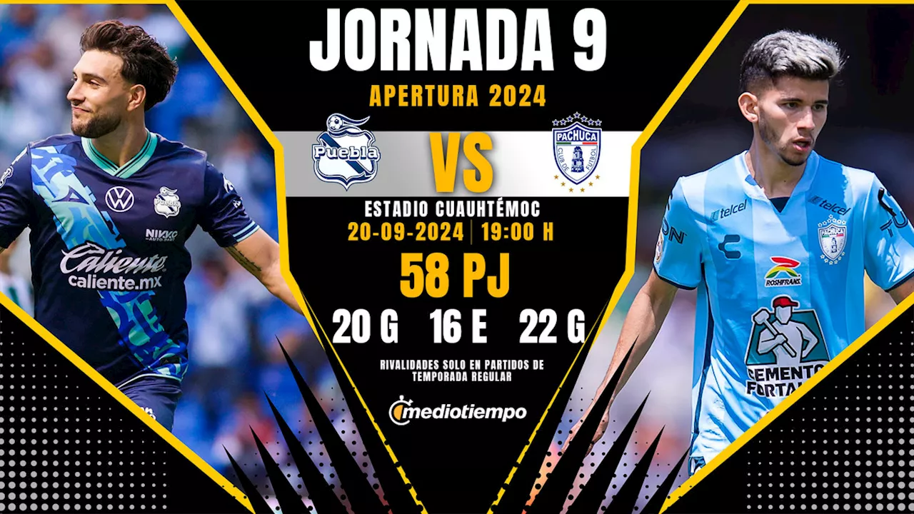 Dónde VER Puebla vs. Pachuca: Horario y CANAL de transmisión en Apertura 2024