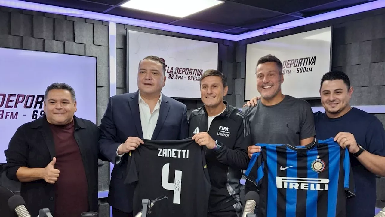 Javier Zanetti y Julio Cesar pintan de azul y negro la RG Deportiva