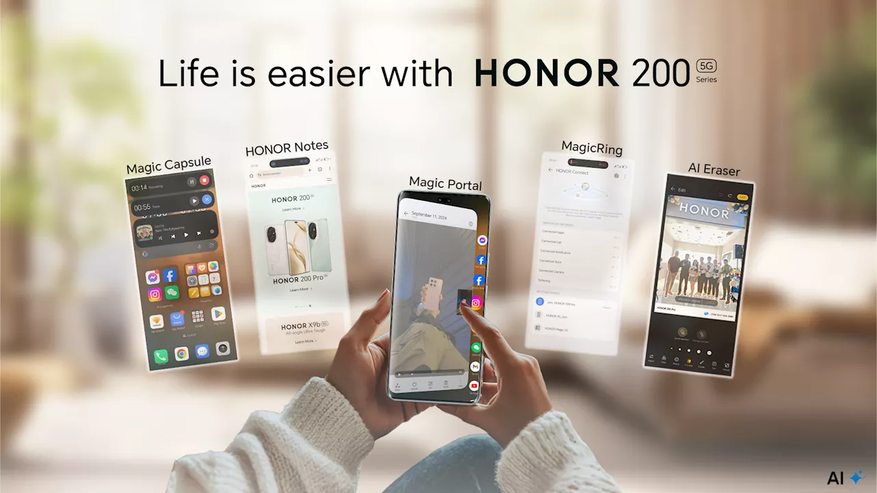 HONOR launches full AI Features with HONOR 200, now available to the public