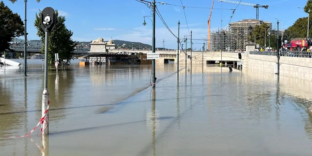 Teile von Budapest nach heftigen Regen noch immer unter Wasser