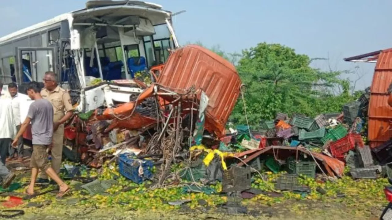 महाराष्ट्र में भीषण सड़क हादसा, जालना में कंटेनर और बस की जोरदार भिड़ंत, मौके पर 8 की मौत, 18 घायल