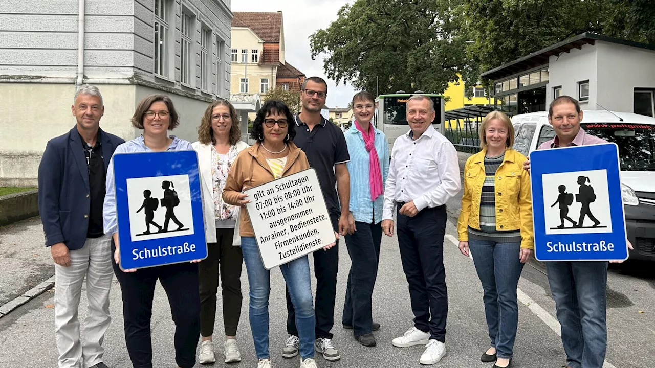 Schulstraße vor Waidhofner Gymnasium: Erste Erfahrungen sind positiv