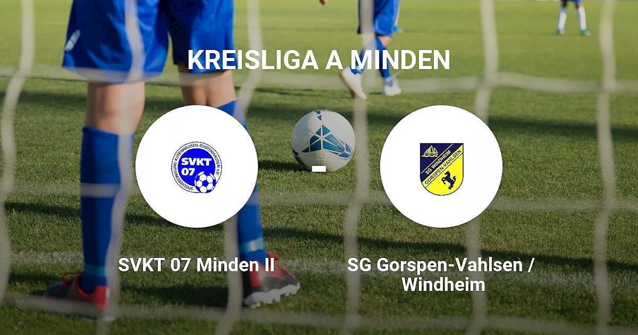 SVKT 07 Minden II gegen SG Gorspen-Vahlsen / Windheim trennen sich unentschieden