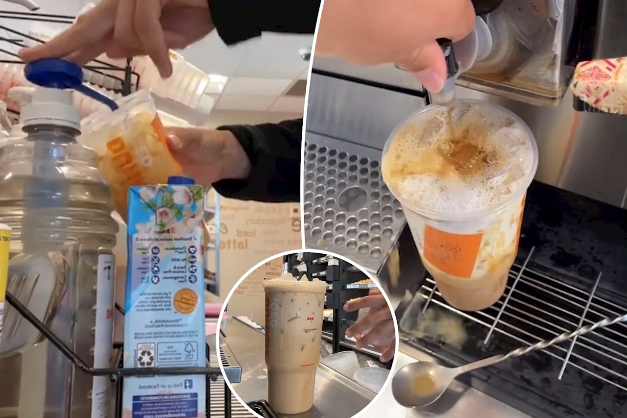 'Diabetes in a cup!' Dunkin worker reveals most 'absurd' drink he's ever made — here's what's in it