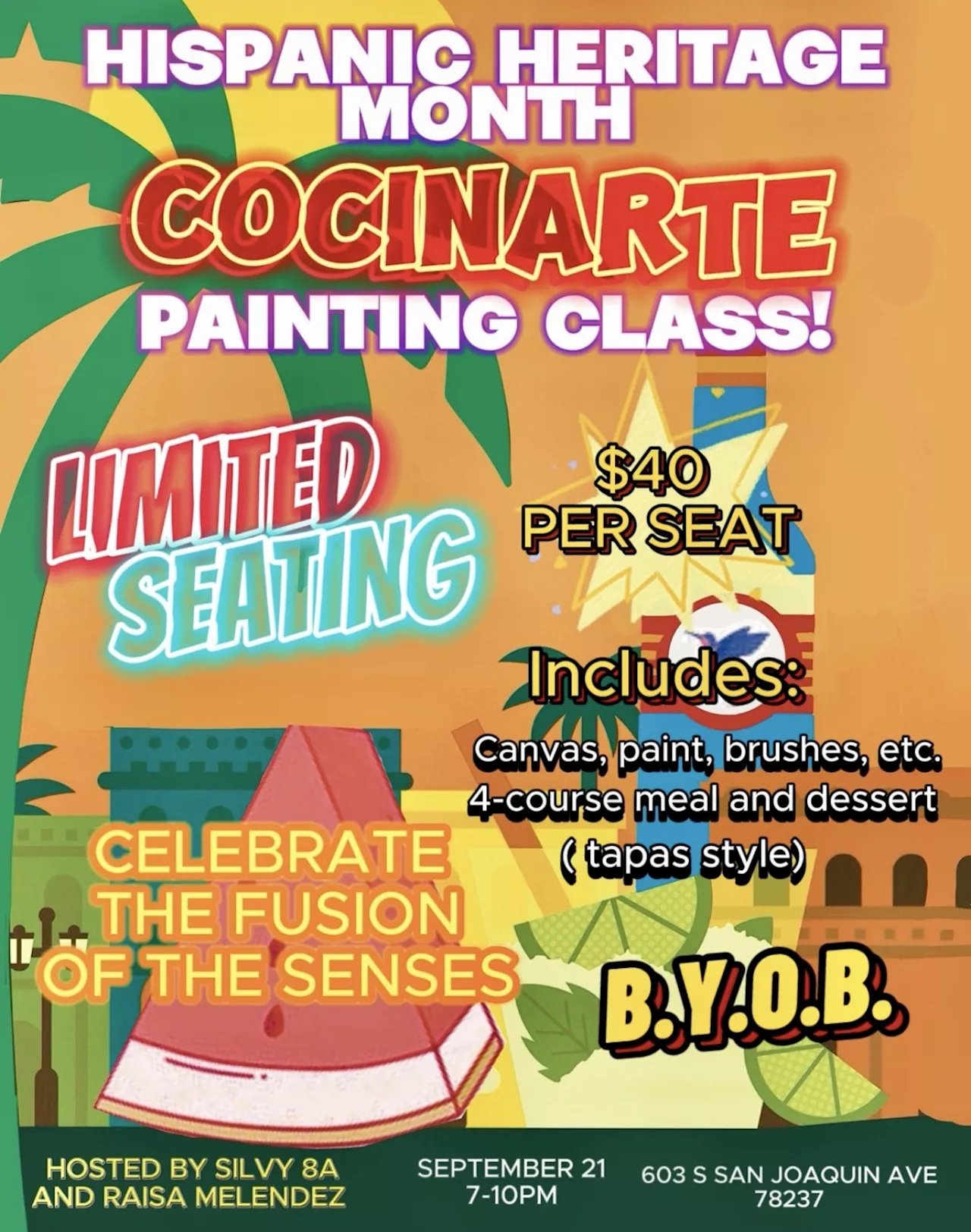 CocinArte: Painting class and tapas