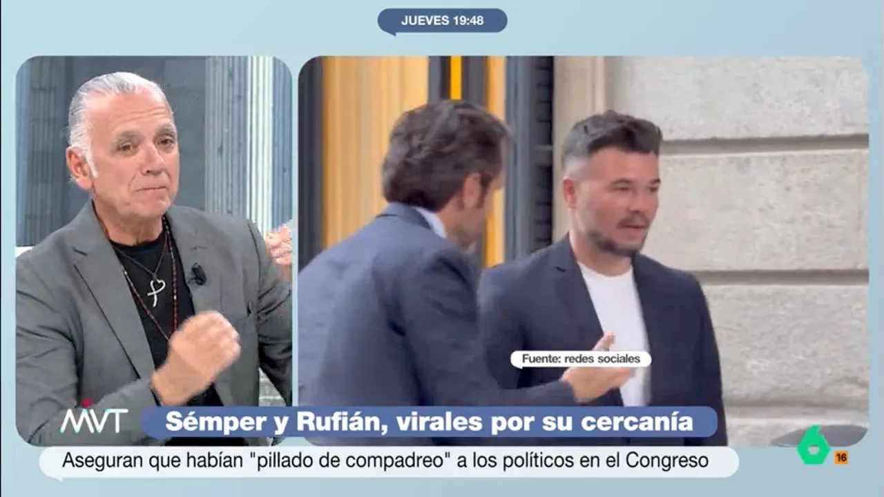 Juan Ramón Lucas, sobre la charla entre Rufián y Sémper: 'He comido con 'Rufo' y muchos independe