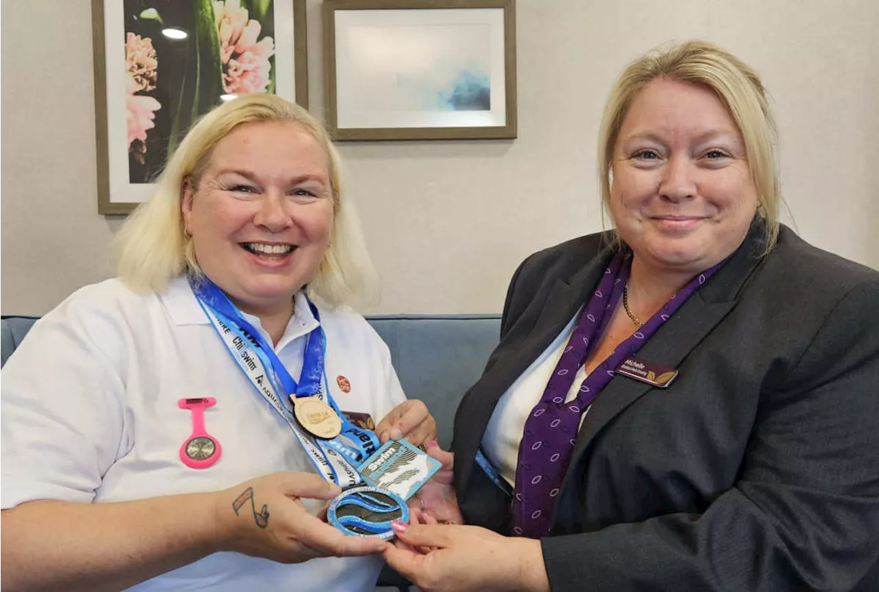 Retired Policewoman Raises Over £1000 after “epic” open water swims