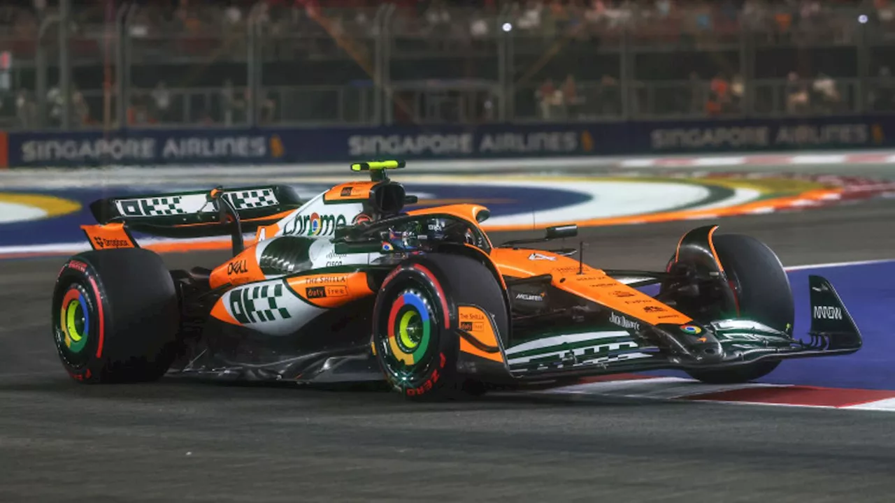 Singapore GP: Lando Norris tops Practice Two from Charles Leclerc as Max Verstappen struggles to 15th