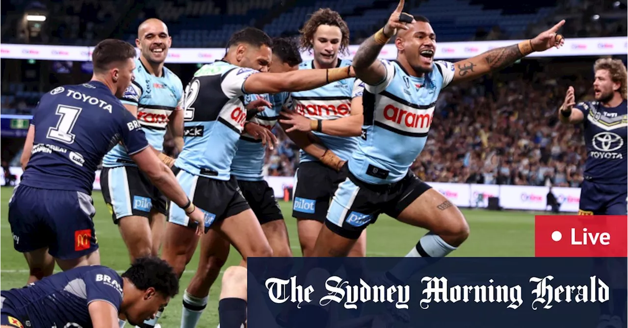 NRL finals as it happened: Sharks snap finals losing streak with victory over the Cowboys