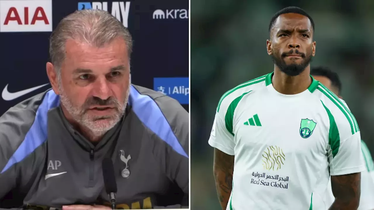 Ange Postecoglou reveals the reason Spurs didn't sign Ivan Toney this summer before his Al Ahli transfer