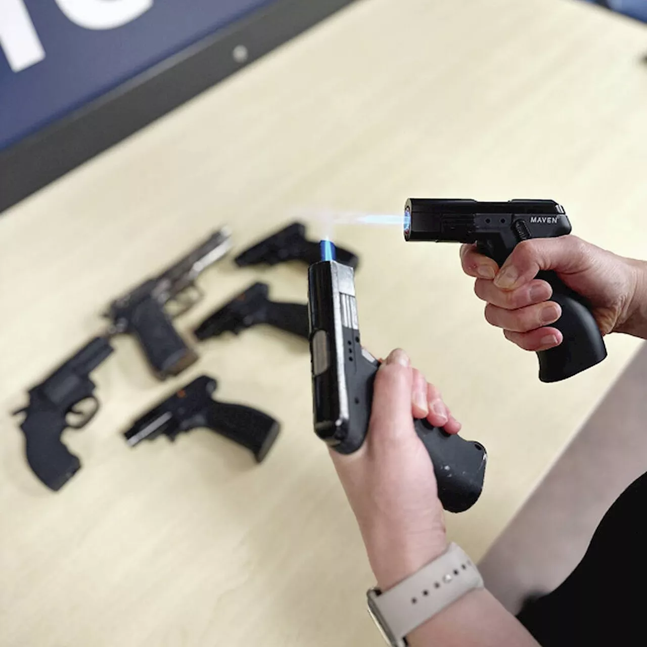 'Firearms' reported to VicPD turn out to be pistol-shaped lighters