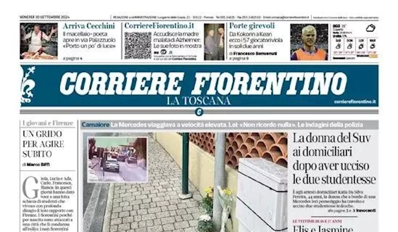 Corriere Fiorentino intitola: 'Stadio Franchi, la Fiorentina non trasloca'