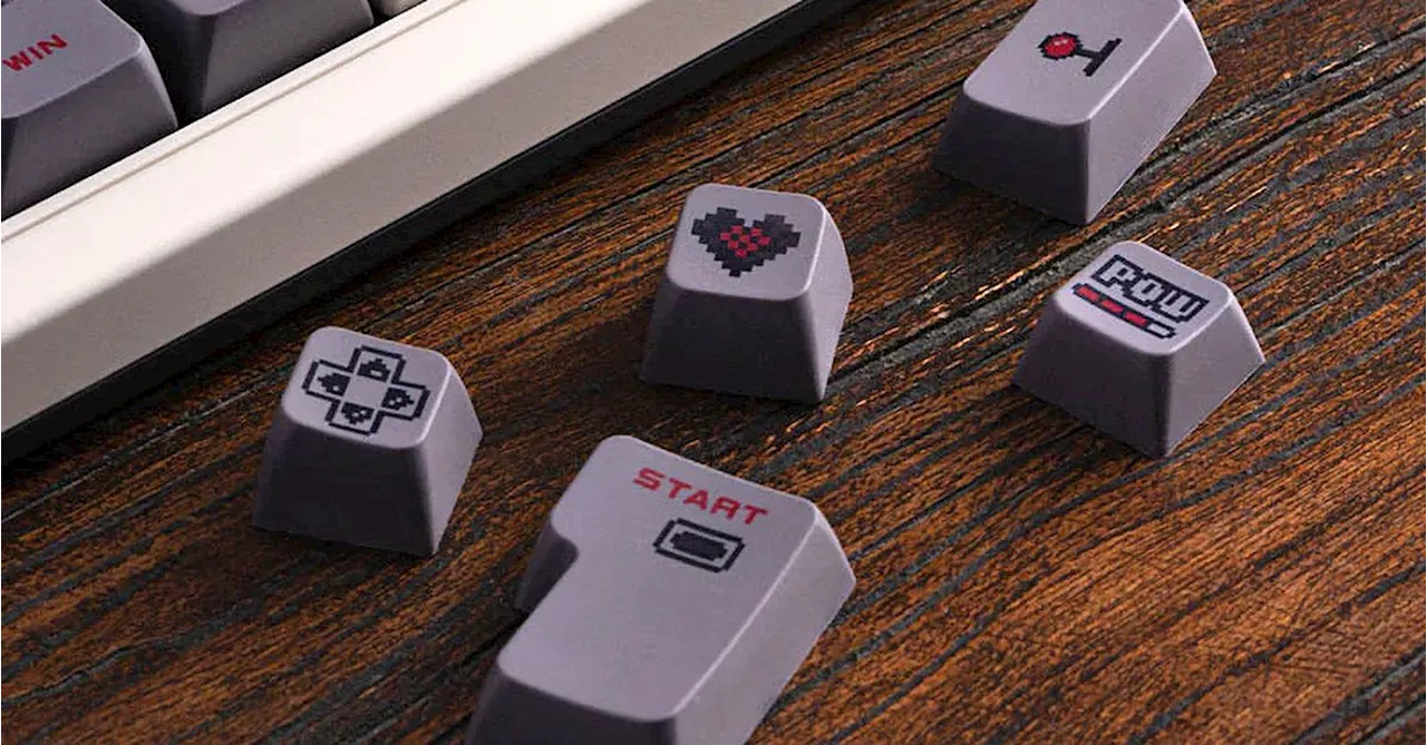 8BitDo now sells the NES-themed keycaps from its retro keyboard