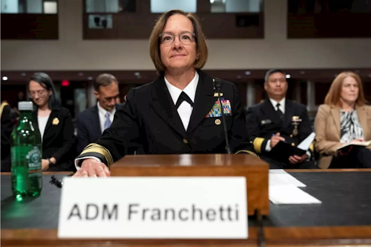 The Navy's highest-ranking military officer is treated successfully for breast cancer