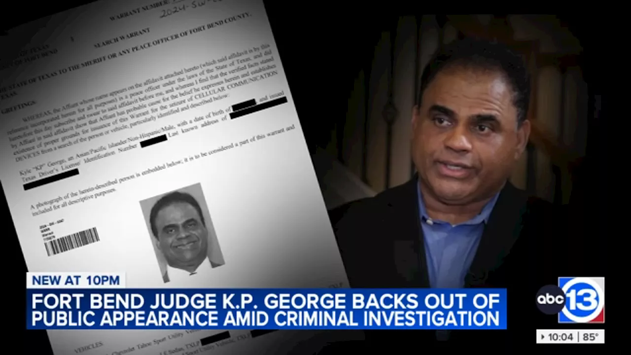 Fort Bend County Judge KP George Responds To Allegations In Bombshell Search Warrant