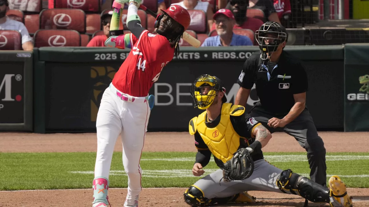 Elly De La Cruz hits 25th homer, a three-run bomb, as Reds pound Pirates 7-1