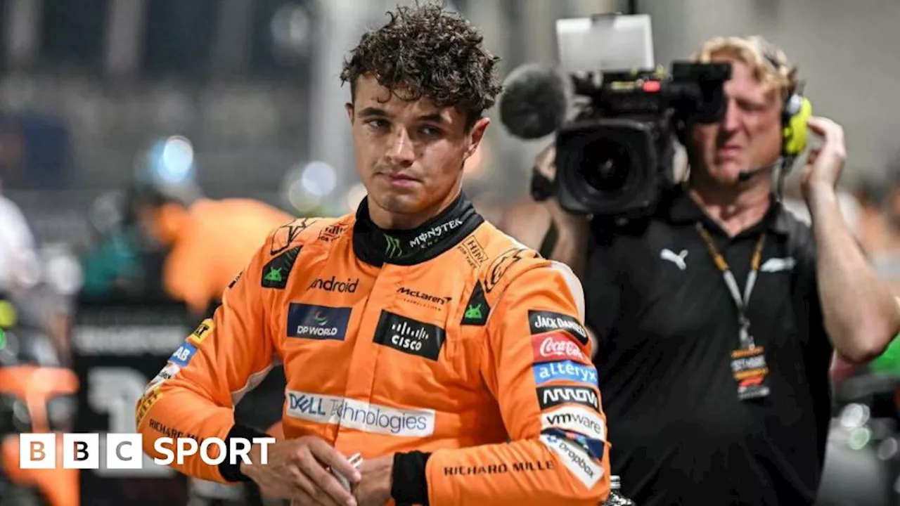 Singapore Grand Prix: Lando Norris on pole alongside Max Verstappen