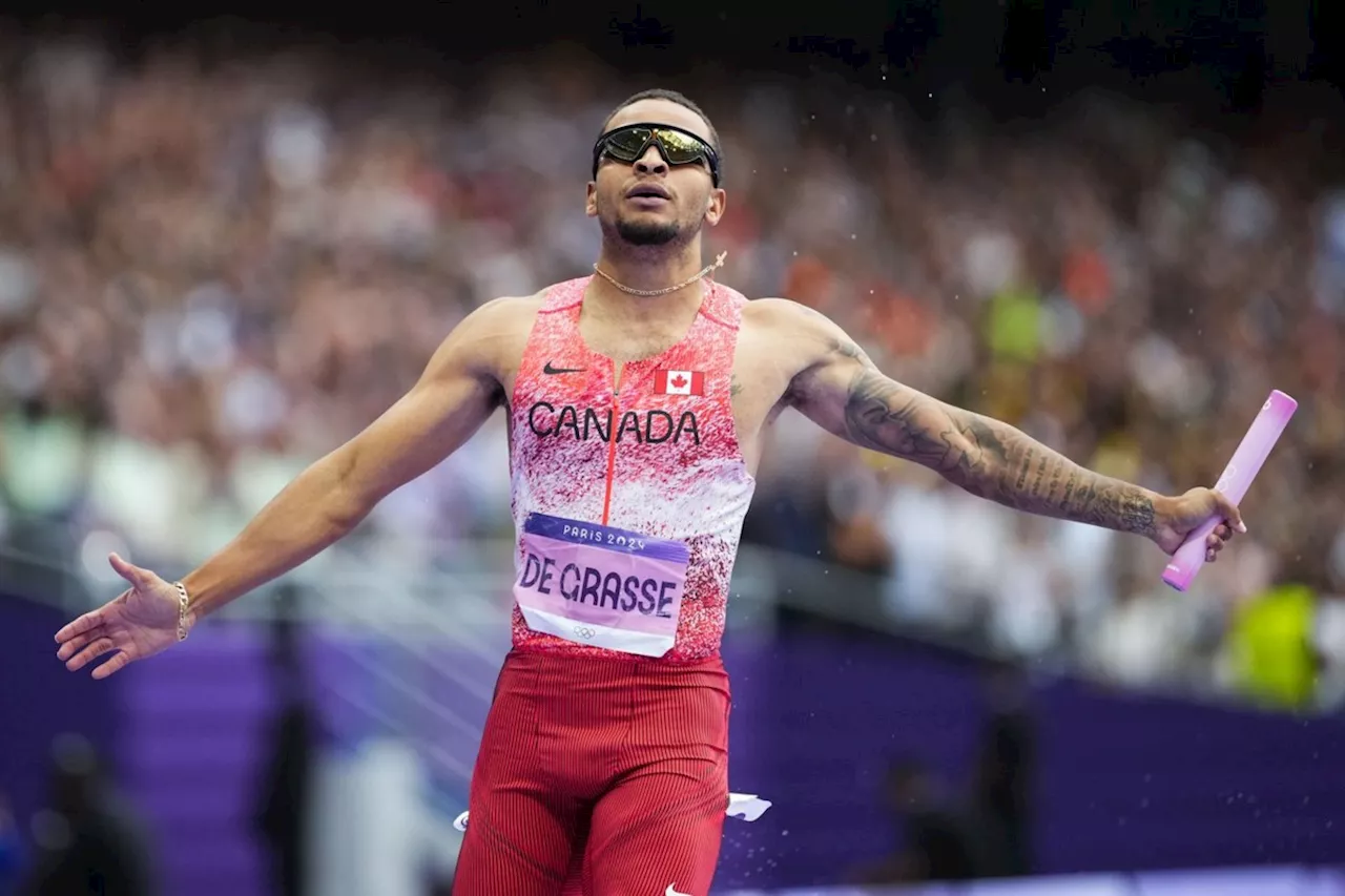 De Grasse soaking in the moment, enjoying reception after Olympic gold in Paris