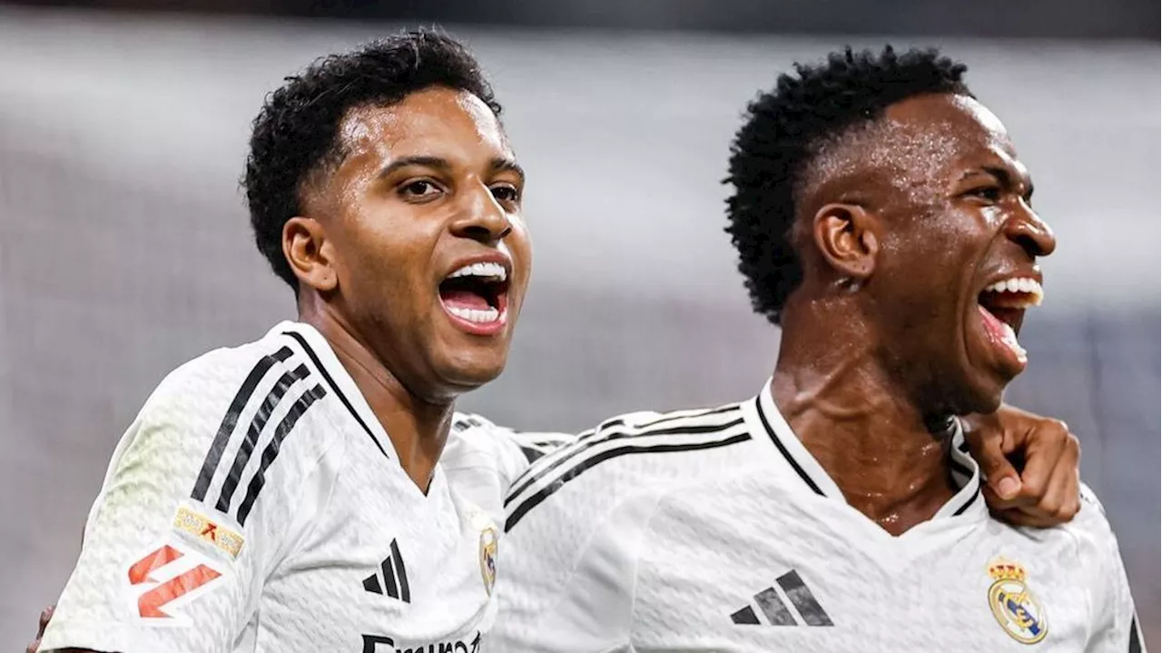 Endrick sofre pênalti, e Real Madrid vence com gols de Rodrygo, Vini Jr e Mbappé