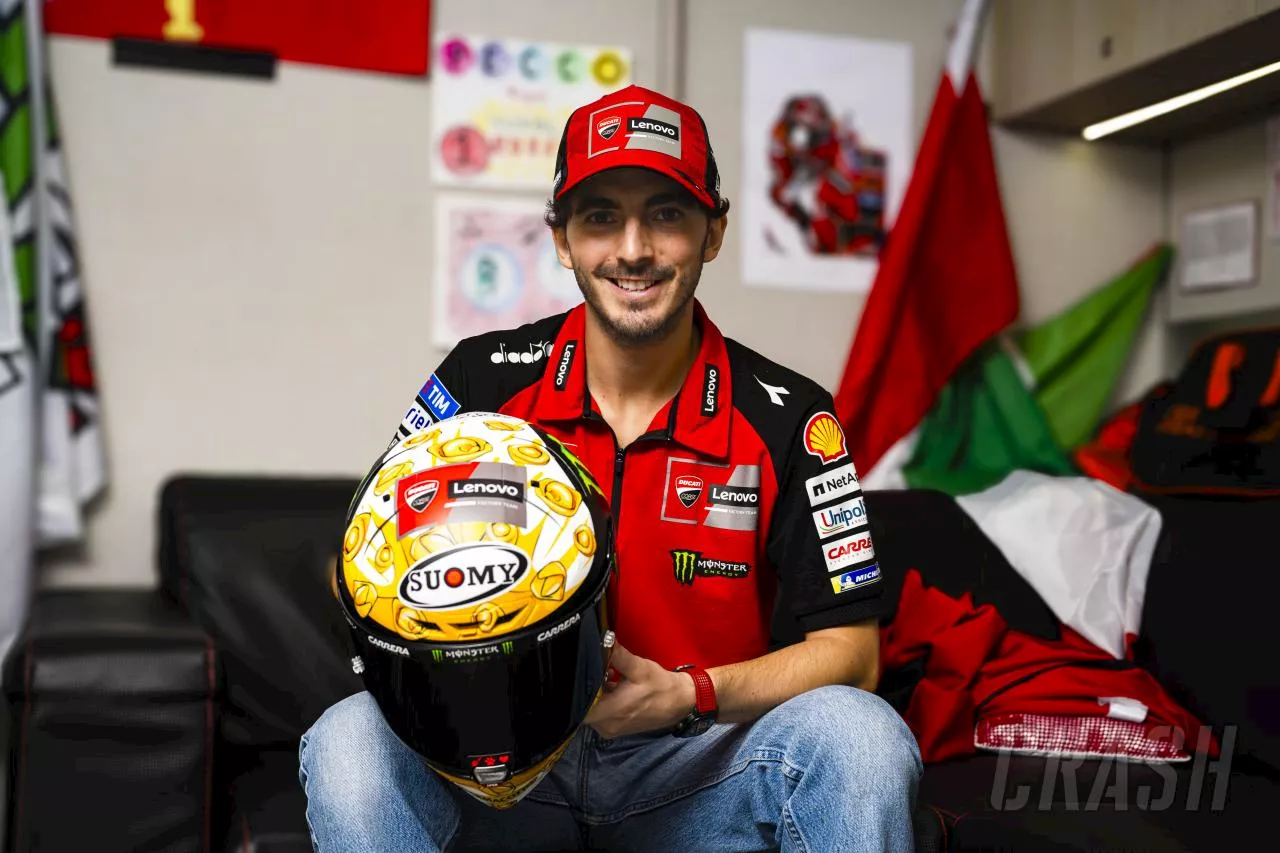 Francesco Bagnaia supporting autism charity with special Misano MotoGP helmet