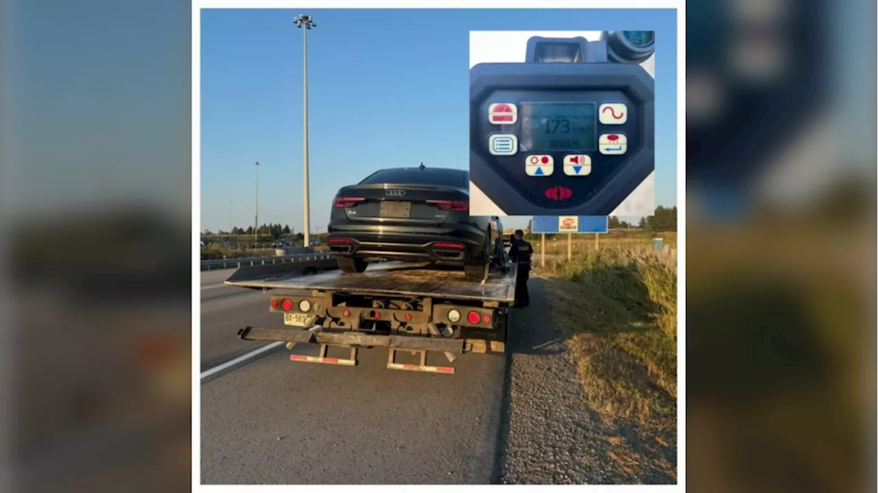 Ottawa driver stopped after clocking 173 km/h on Highway 417