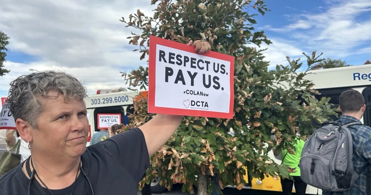 Denver Public Schools teachers hold walkout, call for pay allegedly owed by the district