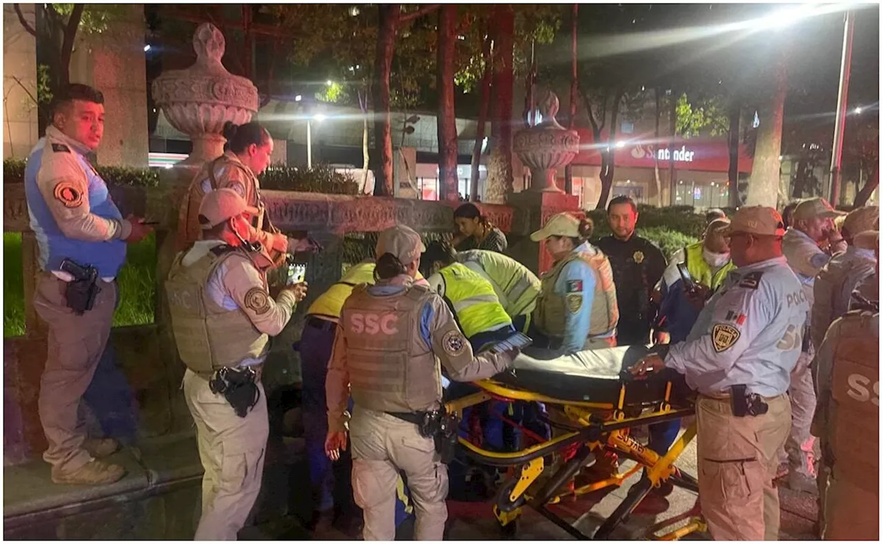 Mujer en situación de calle da a luz en pleno Paseo de la Reforma; fue auxiliada por elementos de Policía Turística