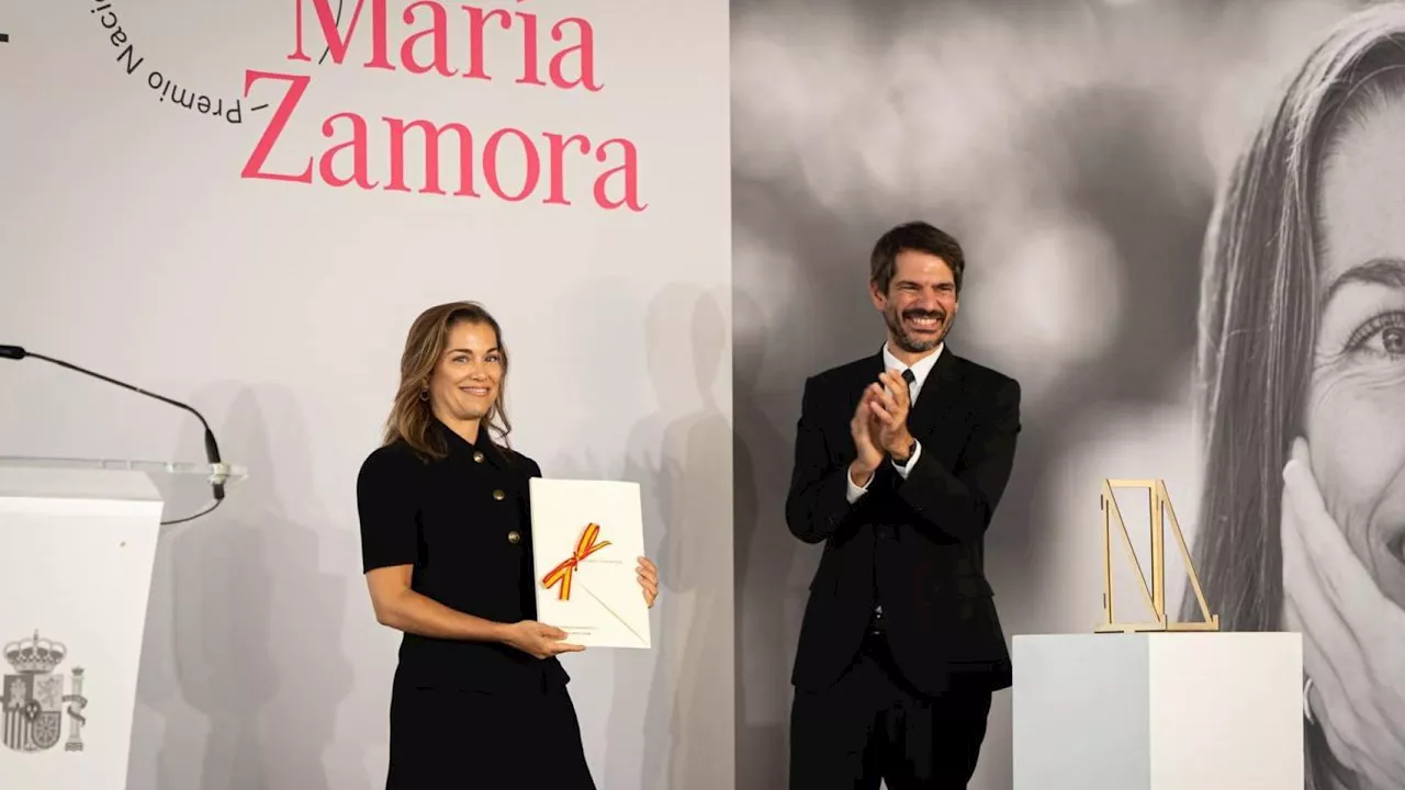 María Zamora recibe el Premio Nacional de Cinematografía y pide a Urtasun una ley 'valiente'