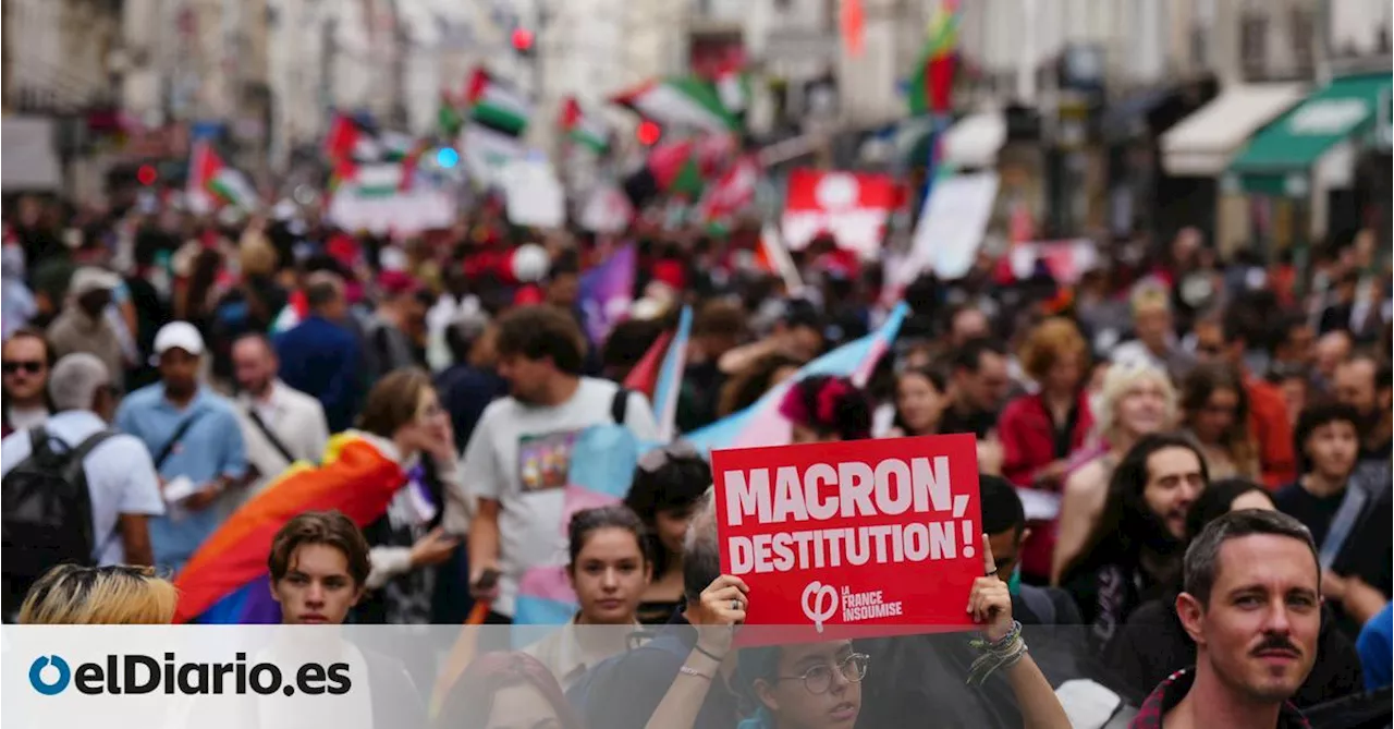 Miles de manifestantes piden la destitución de Macron en una nueva jornada de protestas en Francia