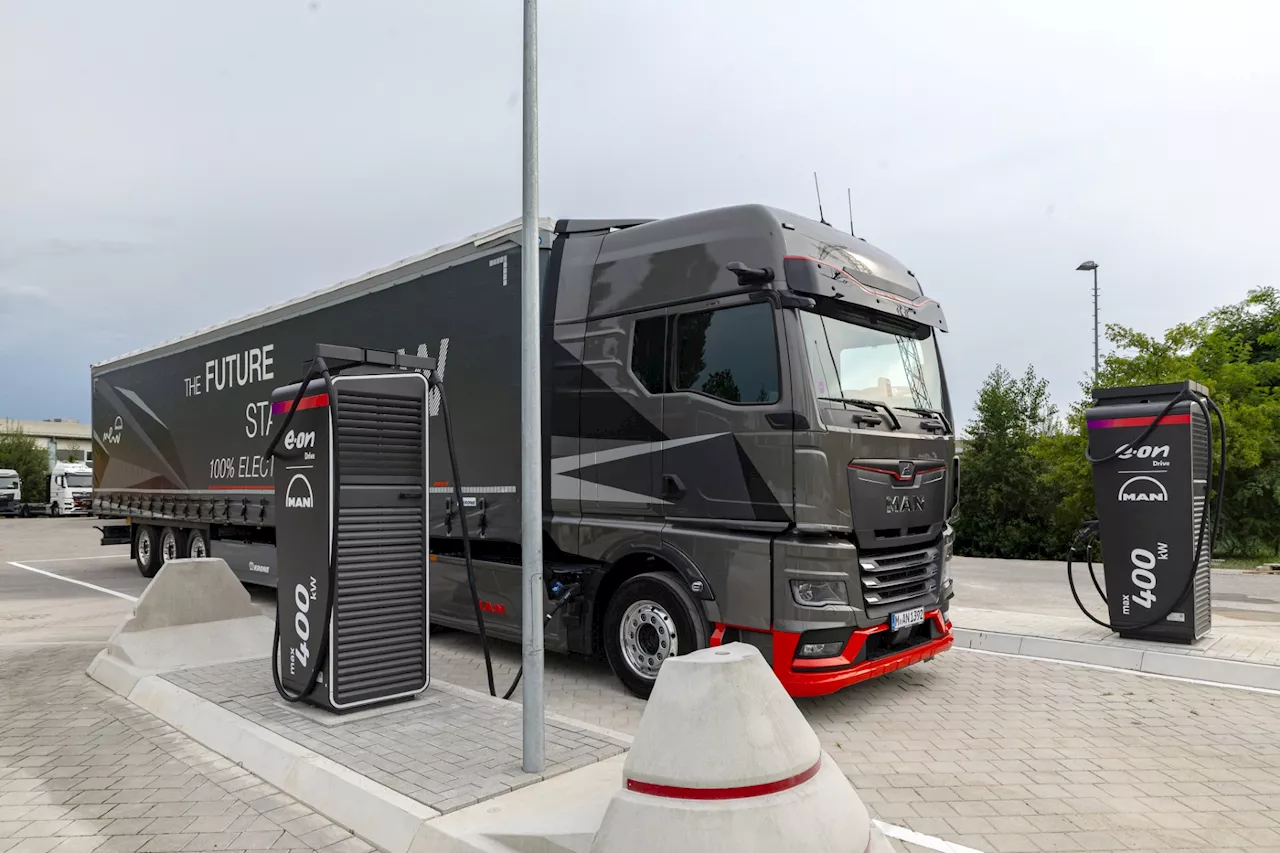 MAN Truck & Bus und E.ON bauen europaweit 170 LKW-Ladestationen auf