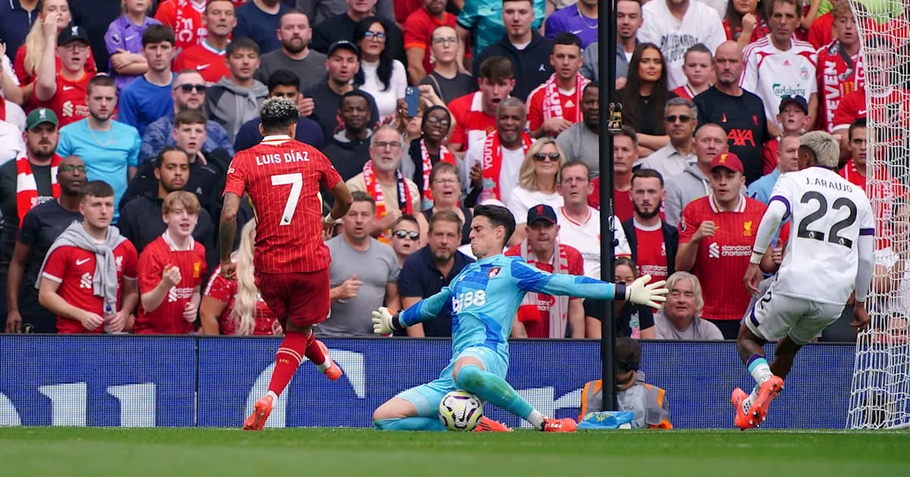 Luis Díaz se hace sentir con el Liverpool en la Liga Premier