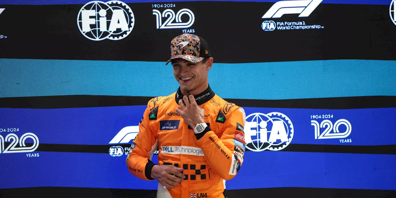 Formule 1 : Lando Norris décroche la pole position du Grand Prix de Singapour devant Max Verstappen