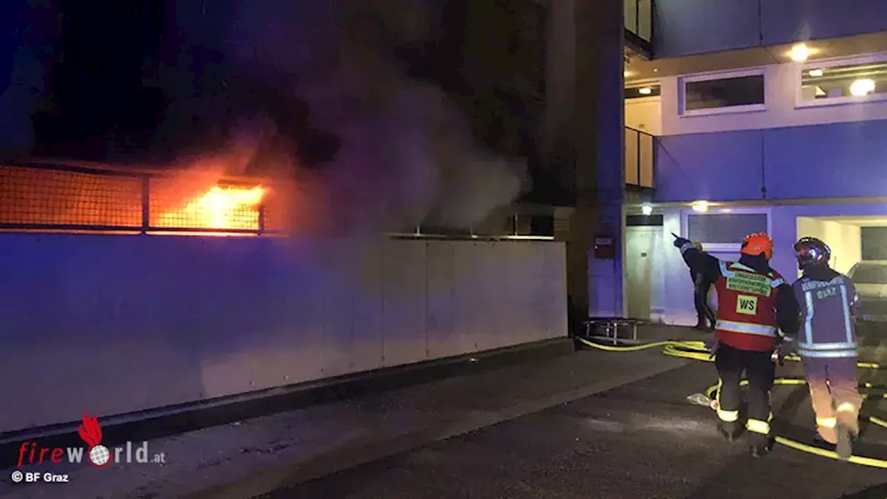 Feuer in Müllraum in Graz Liebenau