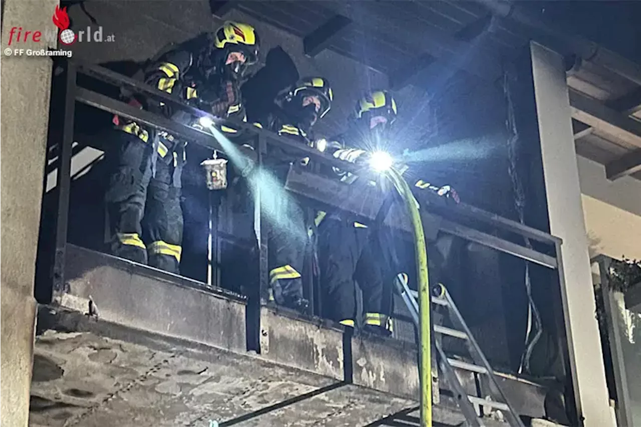 Oö: Mit Zigarette eingeschlafen → Verletzte bei Feuer in Mehrfamilienhaus in Maria Neustift