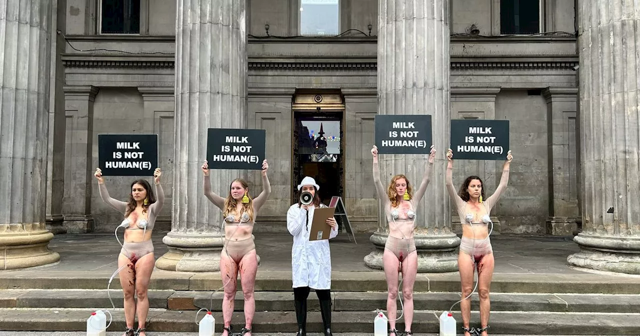 'Provocative' art installation displayed outside Glasgow's Gallery of Modern Art