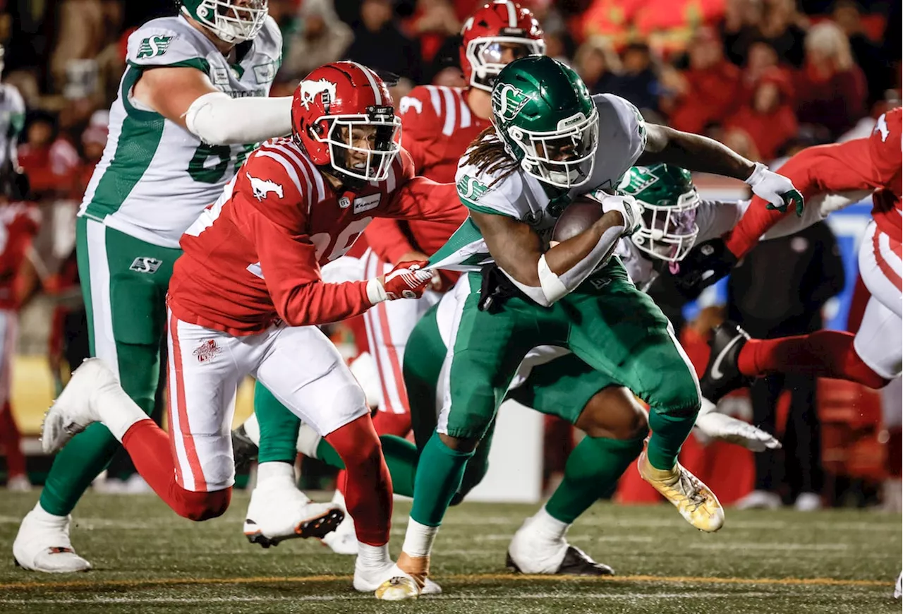 Roughriders hold off Stampeders 37-29 in key West Division showdown